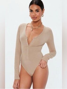 ☀️ Missguided ☀️ button up bodysuit